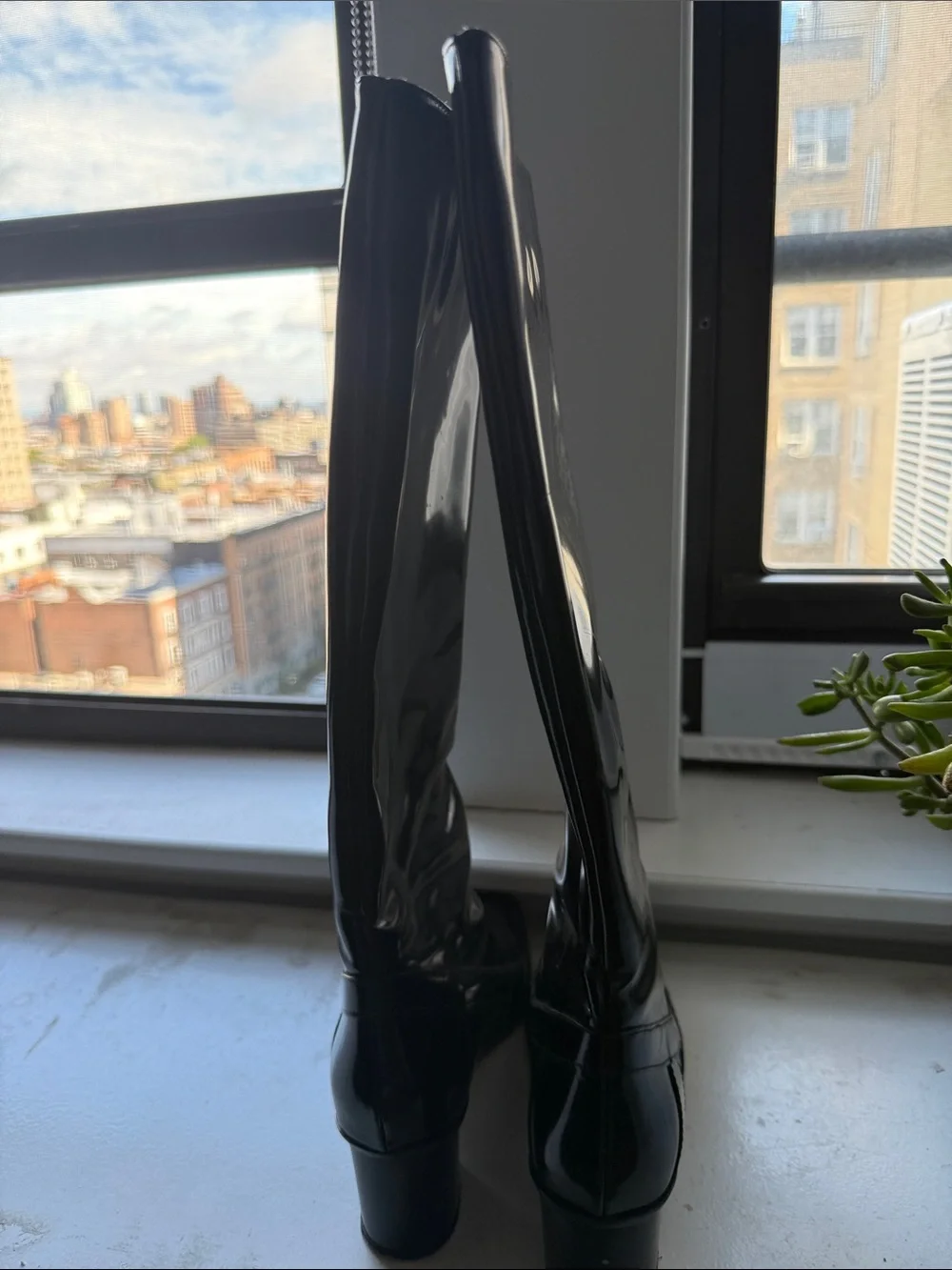 Marni Black Patent Knee-High Women's Boots sz 39.5